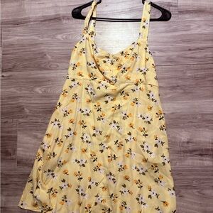 Old Navy Yellow Floral Mini Dress